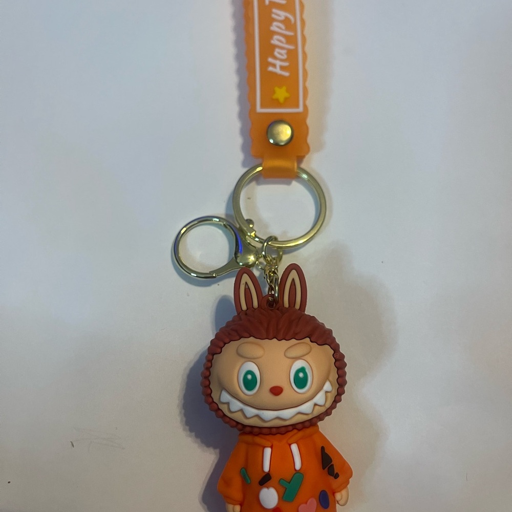 Cute Monster Keychain Toy - Orange